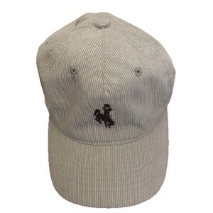 Jackson Hole Wyoming Snap Back Gray Corduroy Ball Cap Cowboy Western Zephyr Hat